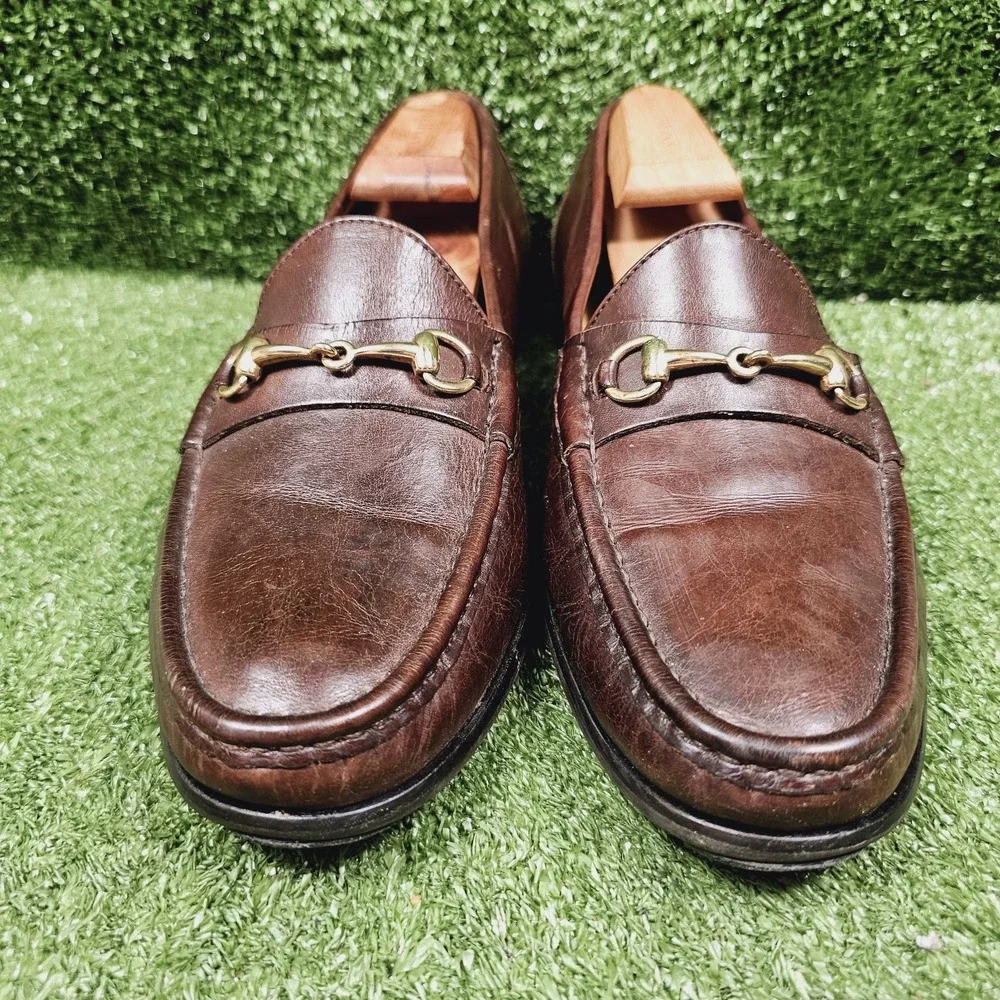 Cole Haan Horsebit Brown Leather Slip On Dress Loafers Mens Size 10 M